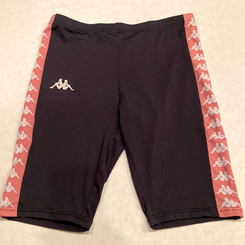 Kappa womens striped biker shorts